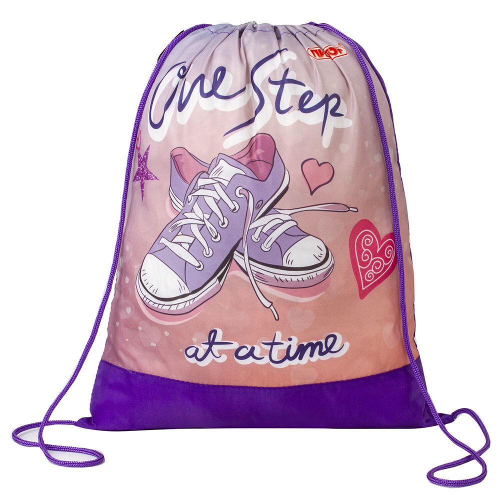 Мешок для обуви ПИФАГОР, 1 отделение, 42х34 см, "One step", 270183