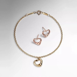 Браслет из жёлтого золота, Tiffany 💠Open heart