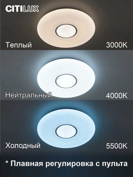 Потолочный светодиодный светильник Citilux Санта CL723480G