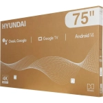 Телевизор Hyundai H-LED75BU7011 75" 4K Ultra HD LED Smart Google TV Frameless черный