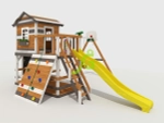 Детская деревянная площадка Домик 2 мод.1