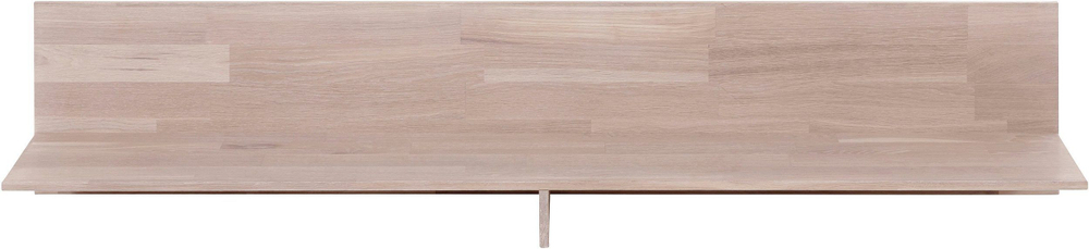 Полка настенная из массива дуба Виби 160х30х25 см для книг, в стиле лофт