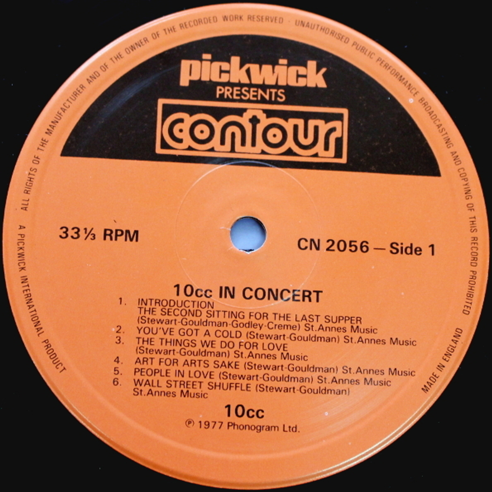10cc / 10cc In Concert (LP)