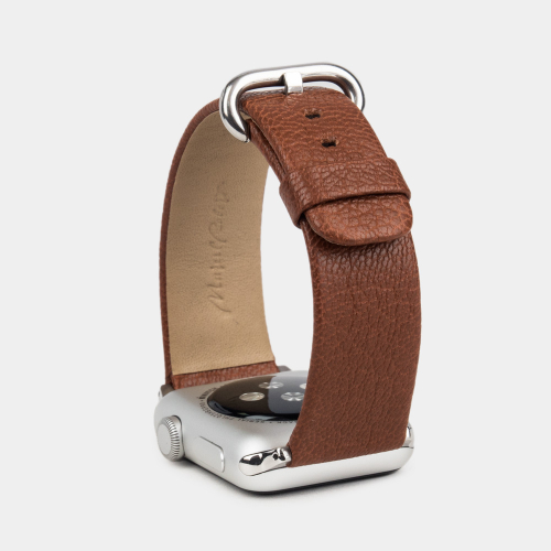 Ремешок для Apple Watch 40/41/42 mm из кожи козы, цвета карамель