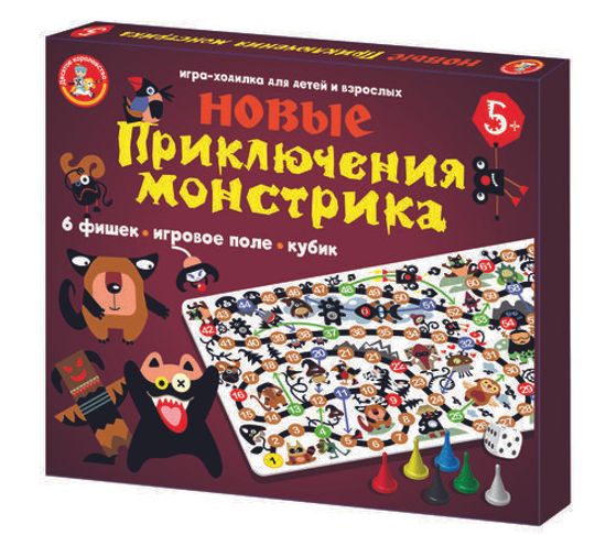 Настольная игра для детей «Новые приключения монстрика»