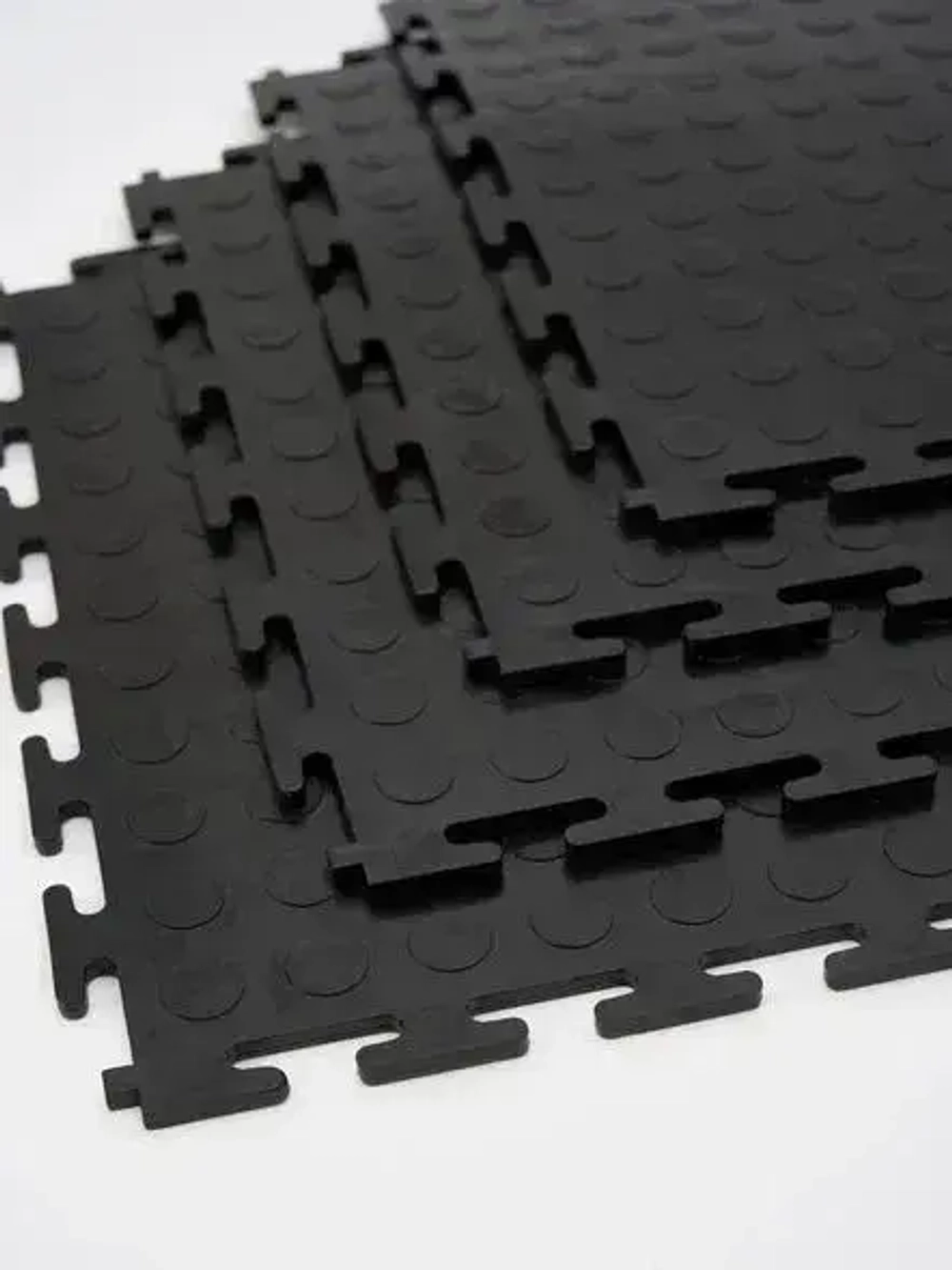 Плитка ПВХ 16шт, модульная плитка для пола черная 5мм, 250х250мм замковый пвх, напольное покрытие