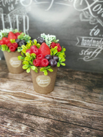 Букет из мыла "Мыльно-ягодное наслаждение" Готовый подарок на 8 марта, день рождения