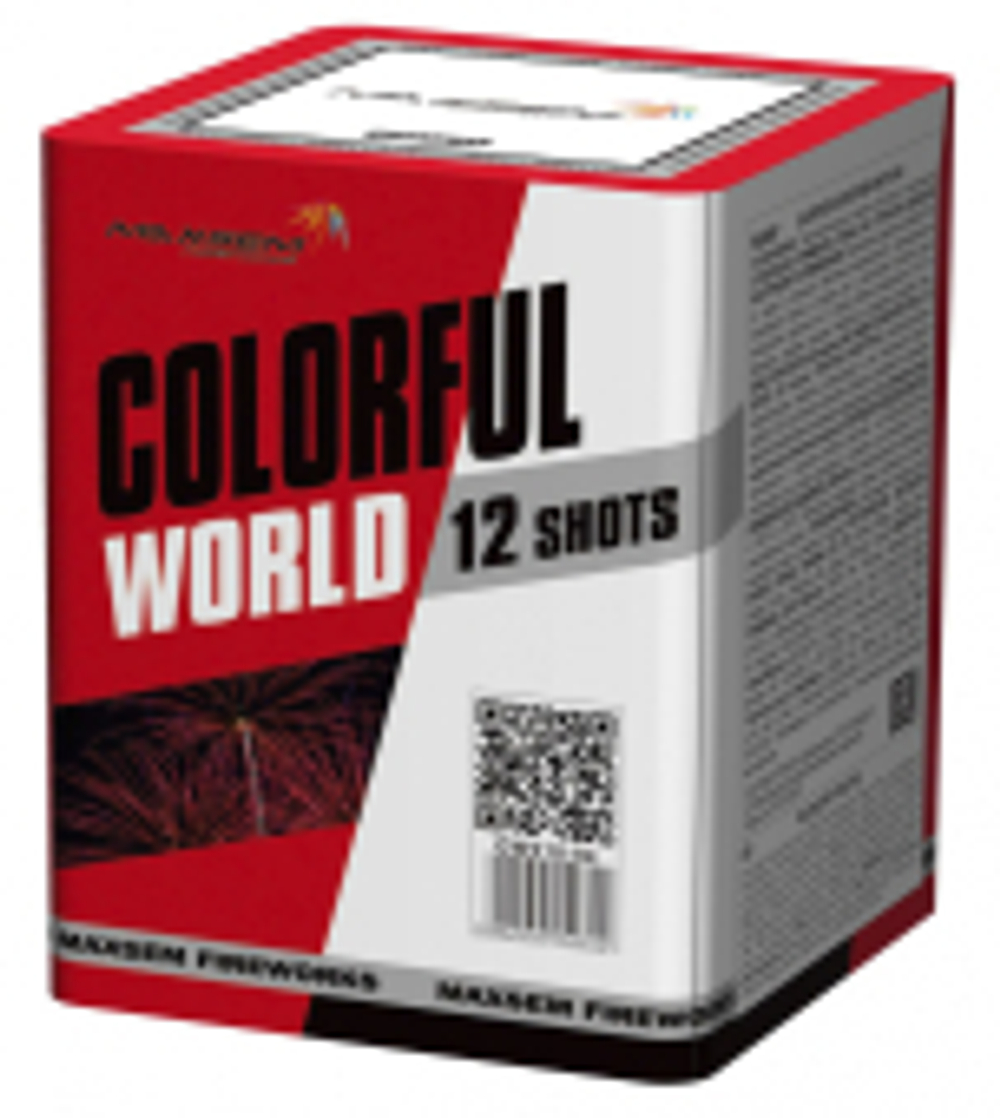 Салют COLORFULL WORLD RED 12 залпов 0.8 калибр GW218-94 Maxsem