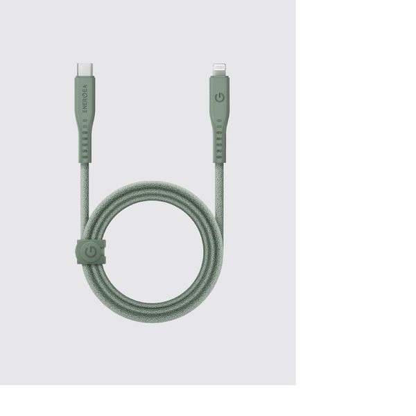 Кабель Energea Flow USB-C to Lightning 1.5M, Зеленый | Sage Green