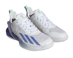 Женские Кроссовки теннисные Adidas Adizero Cybersonic W - cloud white/blue fusion/pulse mint