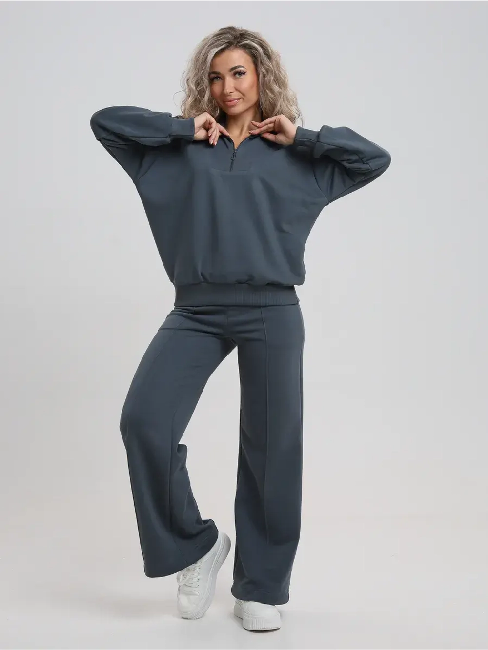 Спортивный костюм утепленный без начеса с брюками