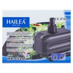 Помпа погружная hailea hx-6520, 18,5 w, 1400 л/ч, вид коробки с логотипом и изображением помпы