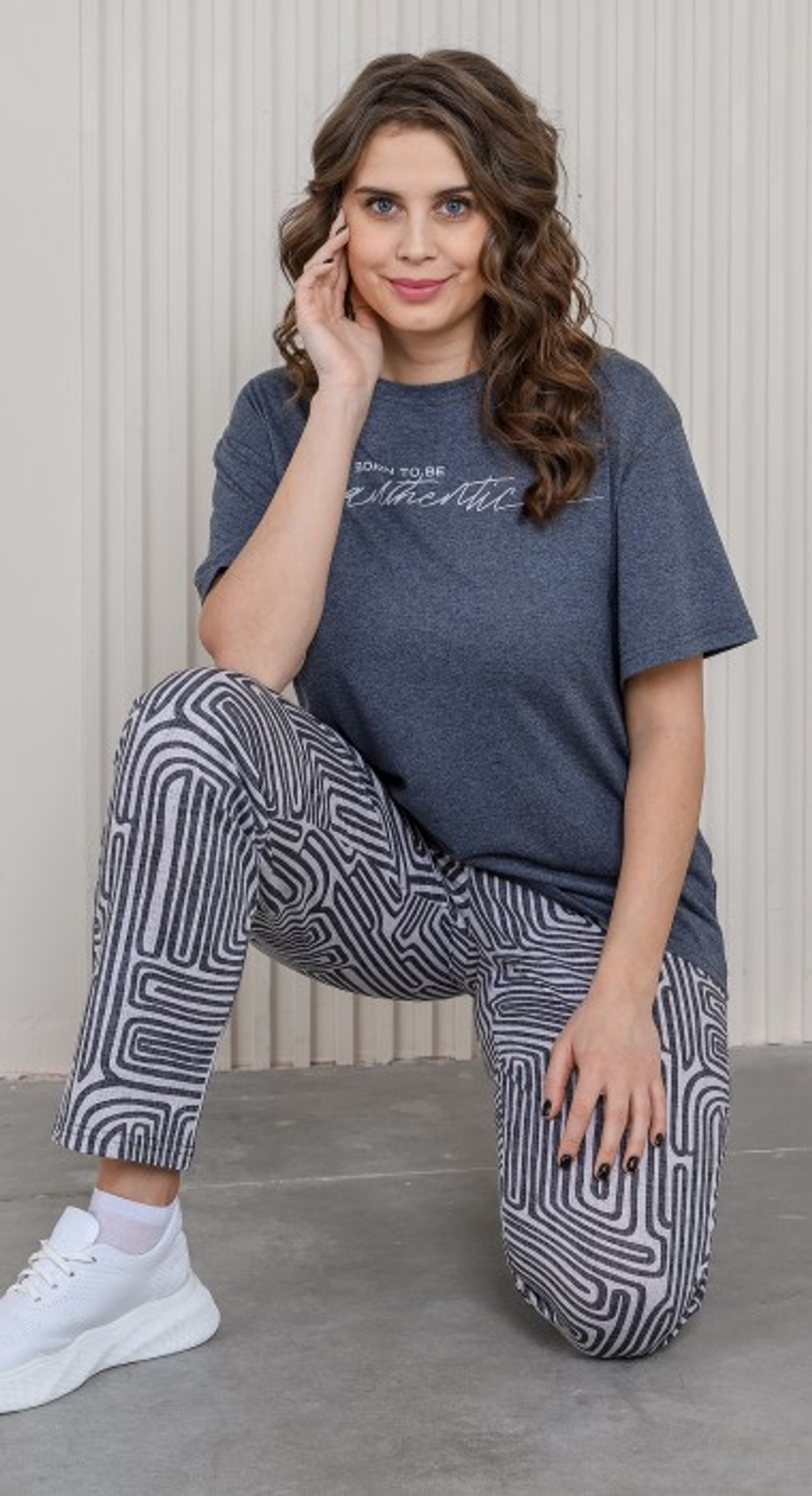 [m]Комплект женский штаны+футболка К-779