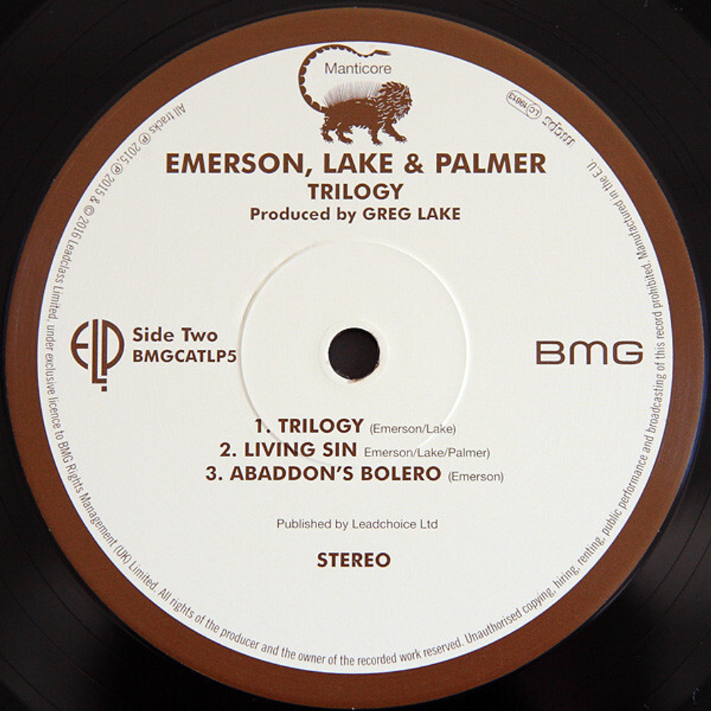 Emerson, Lake & Palmer / Trilogy (LP)