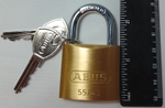 Навесной замок ABUS 55/40 латунь