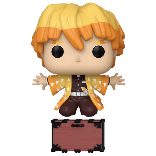 Фигурка Funko POP! Animation Demon Slayer Zenitsu Agatsuma (Kneeling) (Exc) (1488) 76534 / Фигурка Фанко ПОП! по мотивам аниме "Клинок, рассекающий демонов", Зеницу Агацума