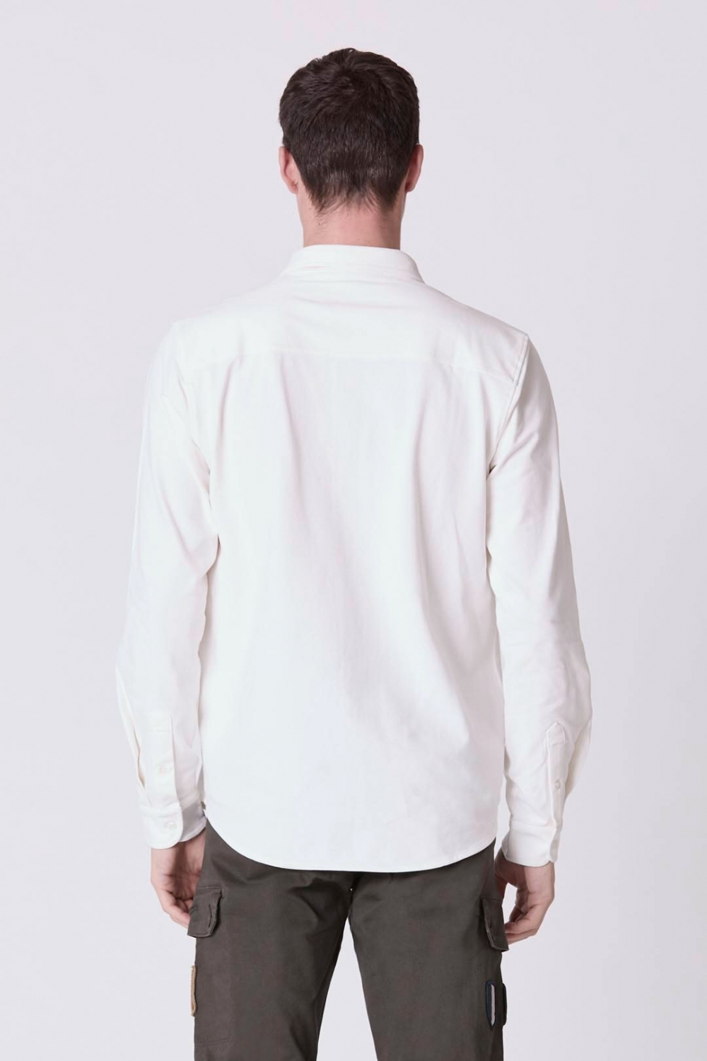 Рубашка муж. AERONAUTICA 1239 белая (лого синим)