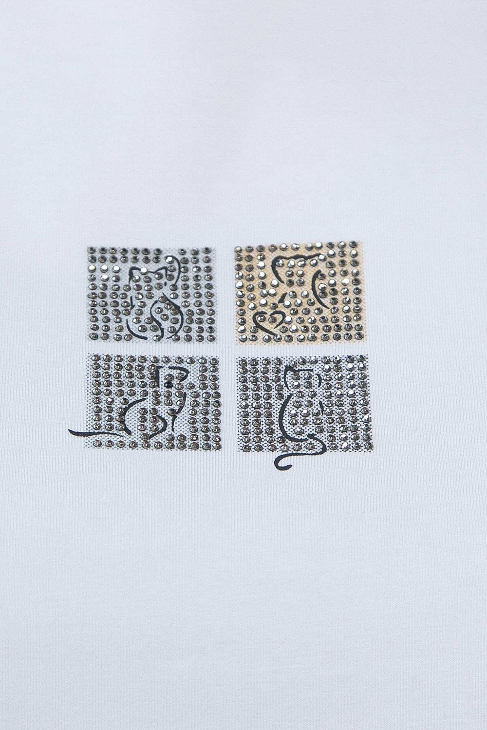 Футболка Аника (белая/коты) Б13493-20М LT Collection