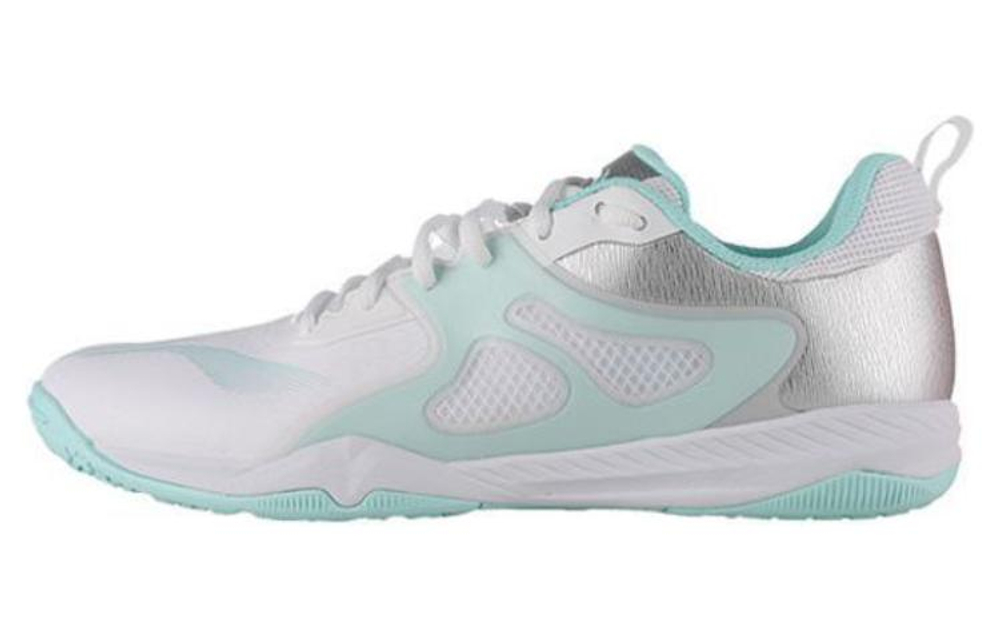 Li Ning Cushioning Abrasion Resistant Lightweight Low top Training Shoes Unisex White Silver