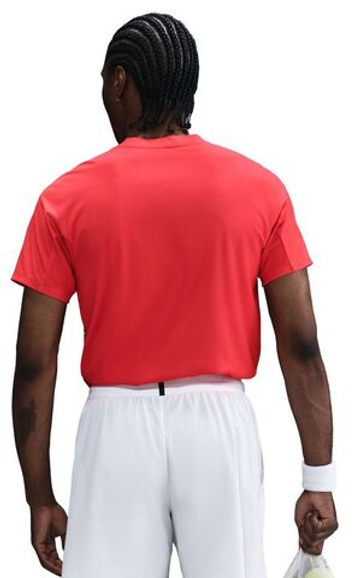 Мужская теннисная футболка Nike Court RG Dri-FIT Advantage Slam - малиновый/белый