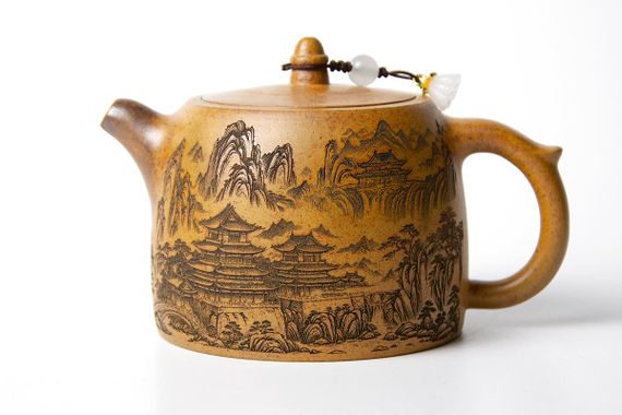 Чайник «Гора и колодец», исинская глина, 230 мл.