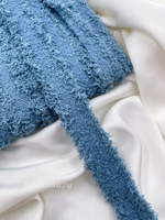 Тесьма синяя мягкая