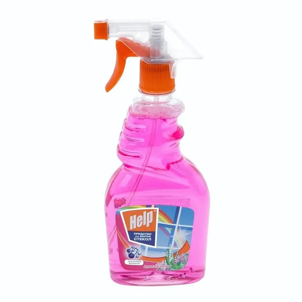 Средство для мытья стекол ХЕЛП Аромат весны с пульверизатором 750 мл