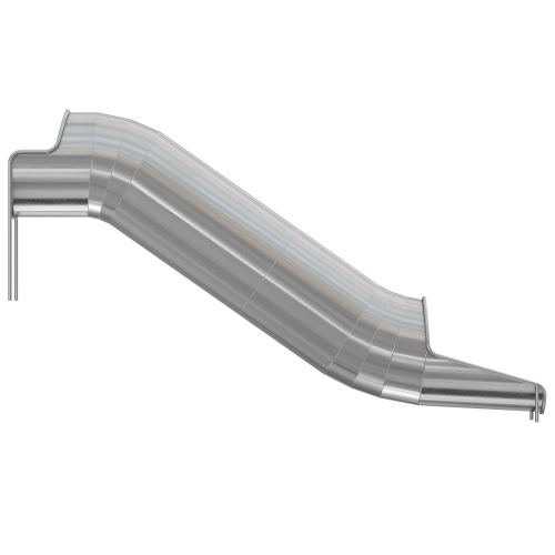 Горка из нержавеющей стали, прямая, закрытая, высота 1 500 мм