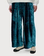 SHINYAKOZUKA БРЮКИ БАРХАТНЫЕ БИРЮЗОВЫЕ Dear, BAGGY
