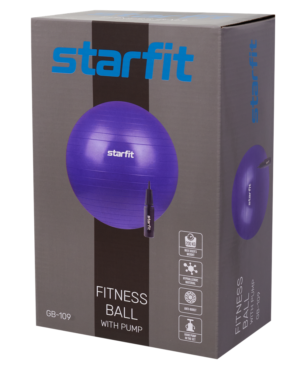 Фитбол STARFIT GB-109 75 см 1200гр с насосом