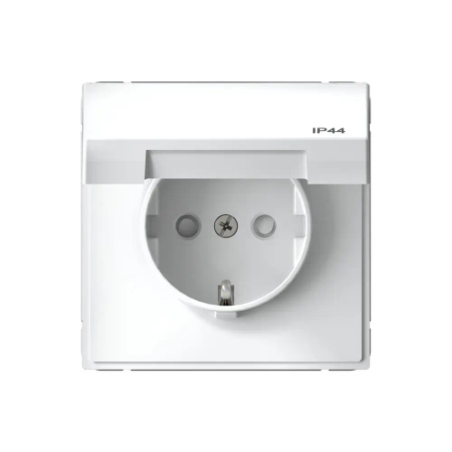 Art Gallery Розетка с заземл. со шт. с крышк, 16А, IP44, механизм, Белый