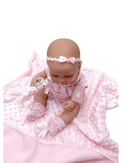 Кукла Berbesa 42см Recien Nacido с пледом (5116K)