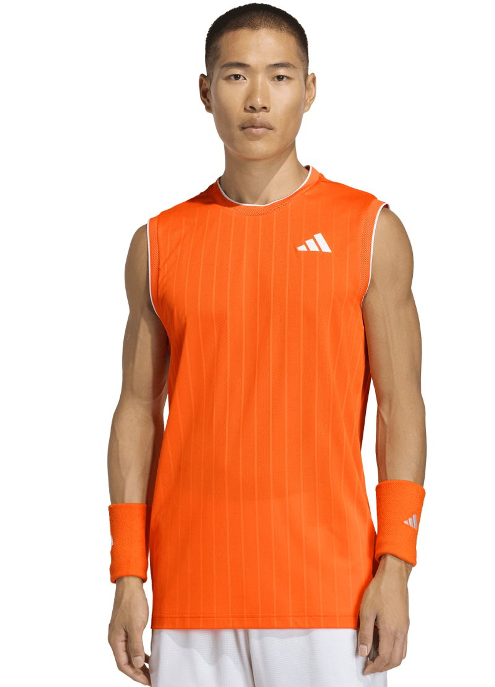 Мужская теннисная футболка Adidas Climacool+ Pro Tank - pure orange
