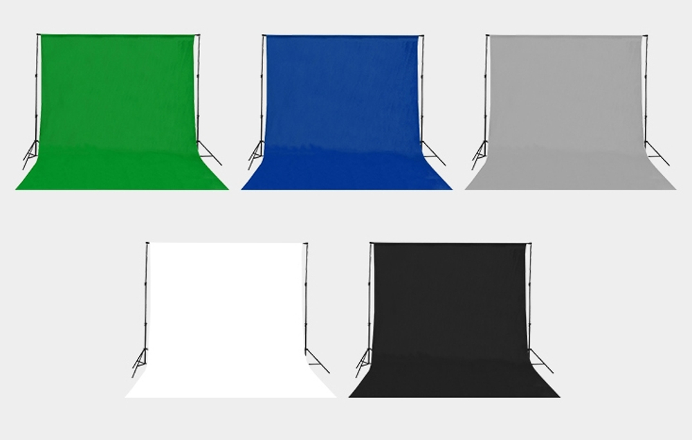 E-IMAGE MB36 black Фон муслиновый 3х6 м, черный