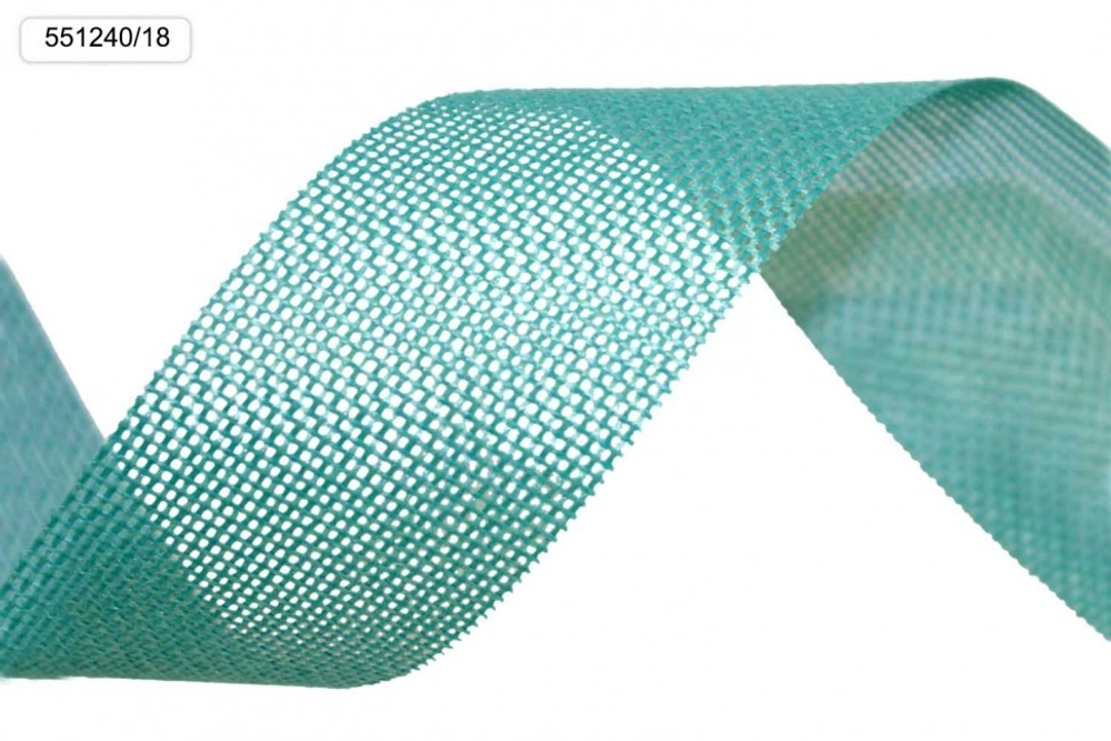 Лента Льняная 4см х 28м (Бирюзовый)