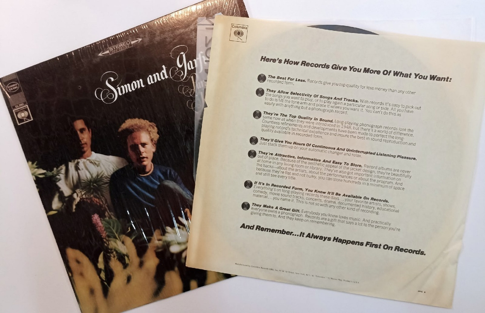 Винтажная виниловая пластинка Simon And Garfunkel Parsley, Sage, Rosemary And Thyme (US 1980)