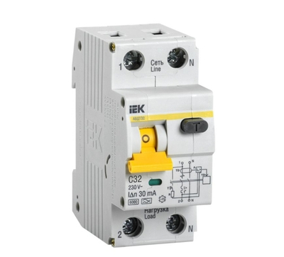 Автоматический выключатель дифференциального тока АВДТ32 C25 IEK