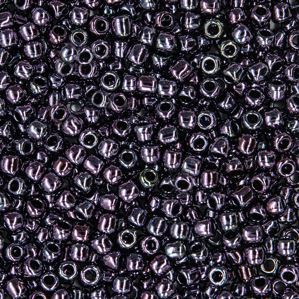 Японский бисер TOHO Round 11/0 (№90), металлизированный, непрозрачный глянцевый