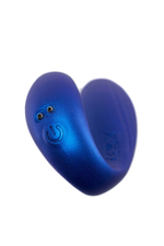 Синий вибратор для пар Langou с управлением через приложение (Цвет: синий)