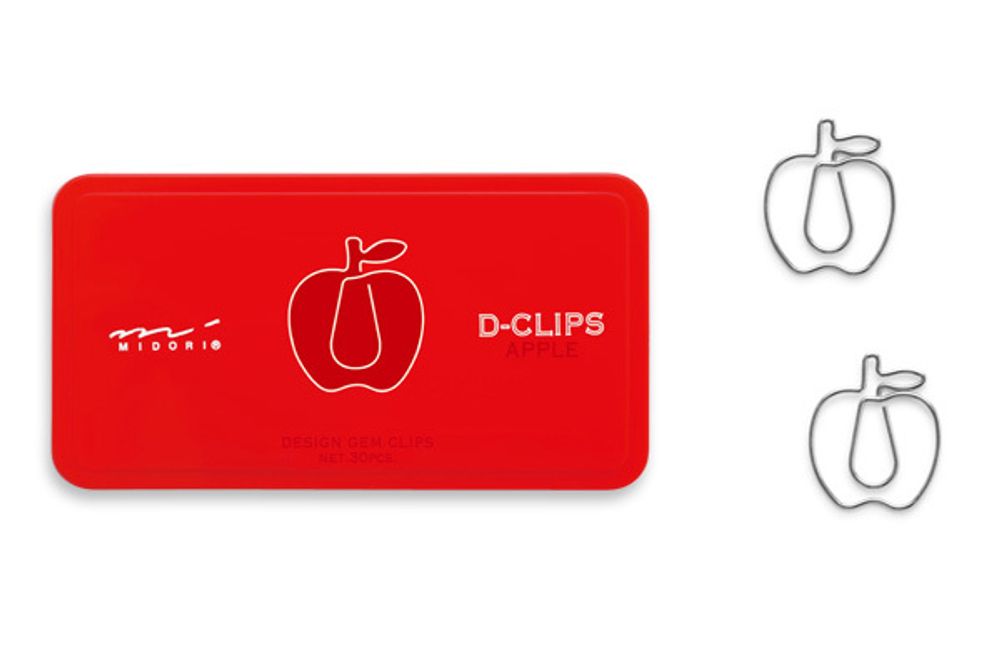 Midori D-Clips Apple 43218-006 - купить скрепки с доставкой по Москве, СПб и России