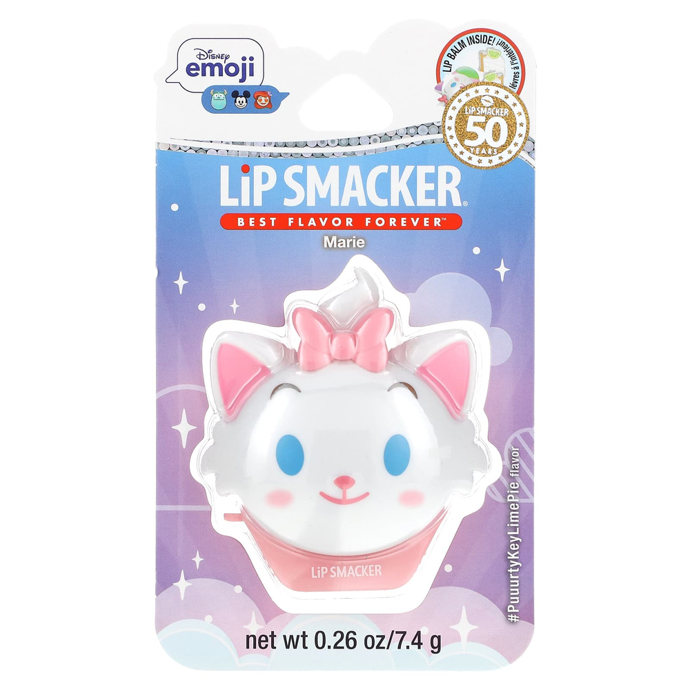 Lip Smacker, Disney Emoji, бальзам для губ, Marie, #PuuurtyKeyLimePie, 7,4 г (0,26 унции)