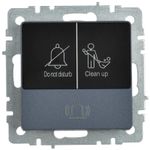BRITE Кнопка звонка с индикацией для отелей 10А ВС10-1-9-БрМ маренго IEK