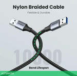 Кабель Ugreen US373 1м Black (80790)