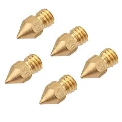 Фотография — Набор форсунок для 3D-принтера 5 шт. с диаметром резьбы M6