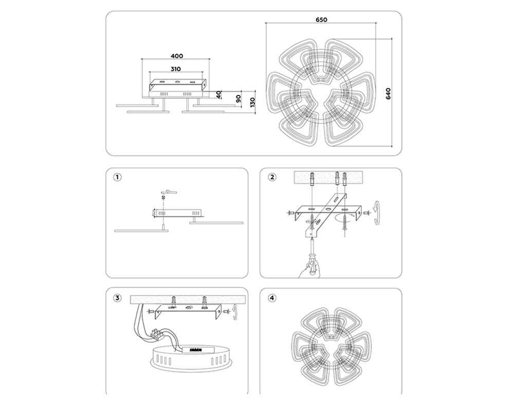 Ambrella Управляемый светодиодный светильник Original FA8893