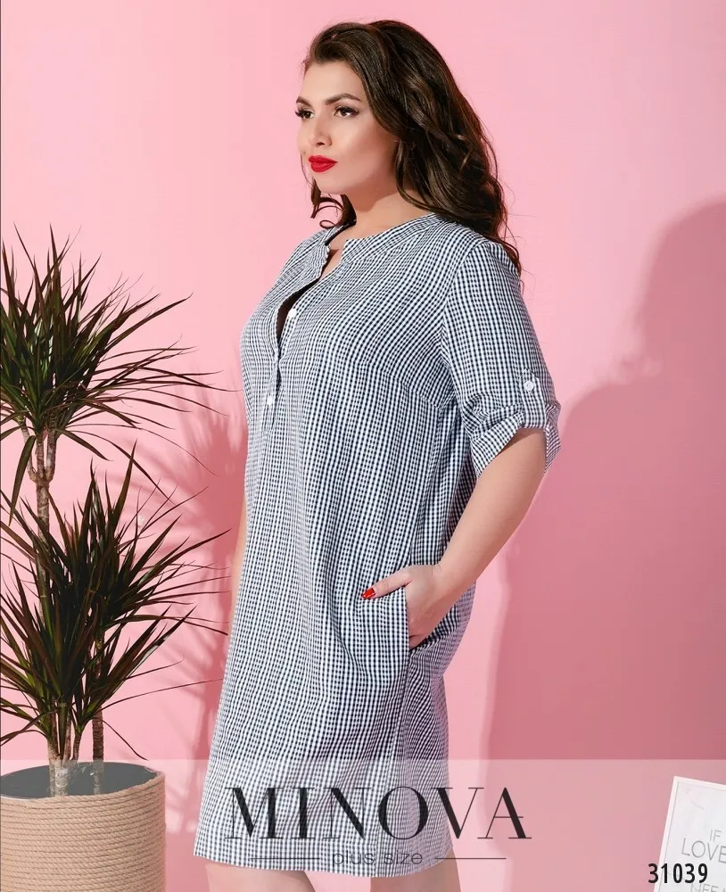 Платье 18-17-синий Minova