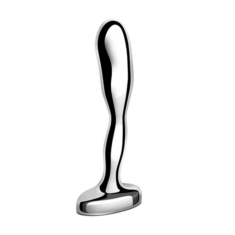 Стальной анальный стимулятор простаты 11,5см b-Vibe Stainless Steel Prostate Plug BV-053