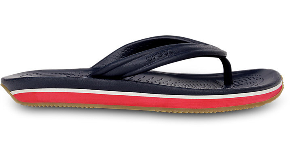 Шлепанцы Детские Crocs Retro Slingback Flat Navy / Red
