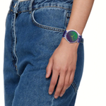 SWATCH Unisex 41mm Green Watch SUOK712