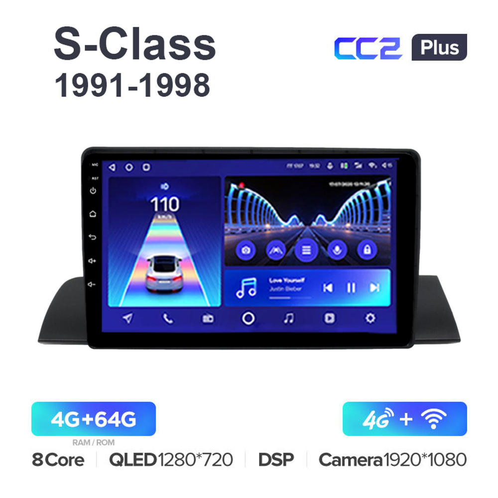 Teyes CC2 Plus 10,2"для Mercedes-Benz S-Class 1991-1998